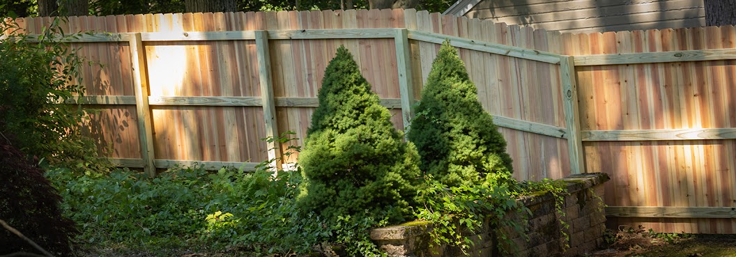 Decorative wood fence